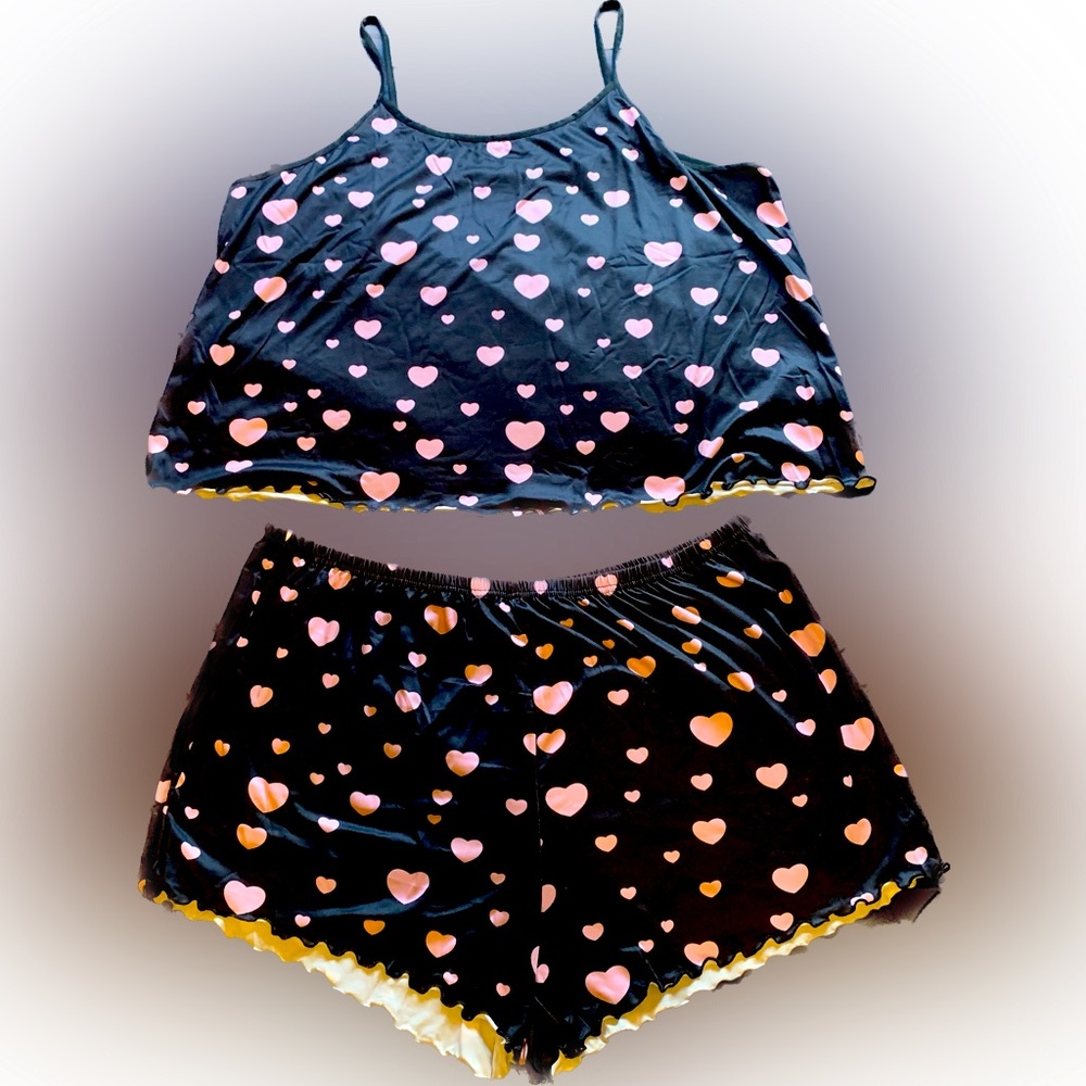 Light Pink Shorts PJ Set